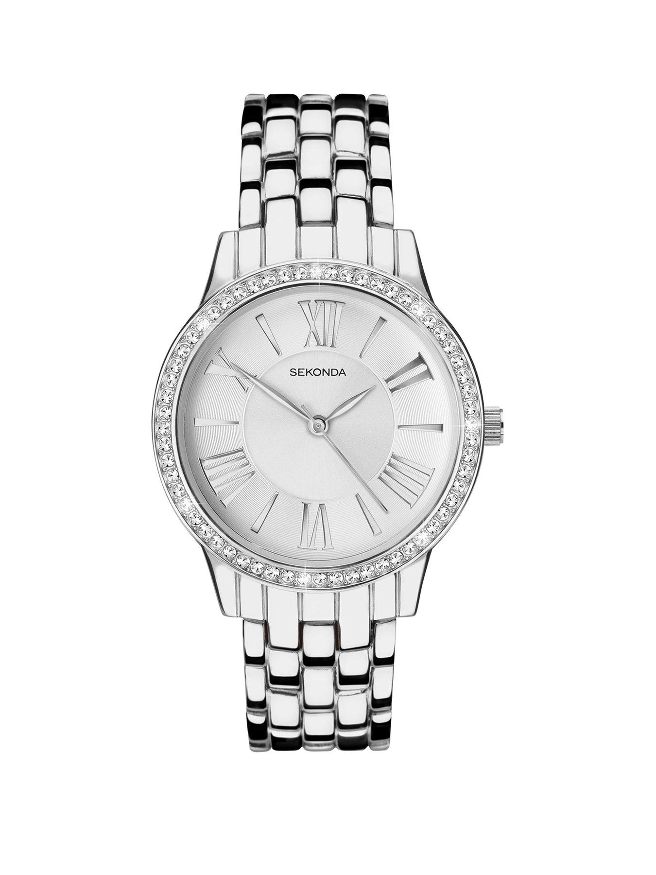 Product photograph of Sekonda Ladies Charlotte Silver Alloy Bracelet With Silver Dial Watch from very.co.uk