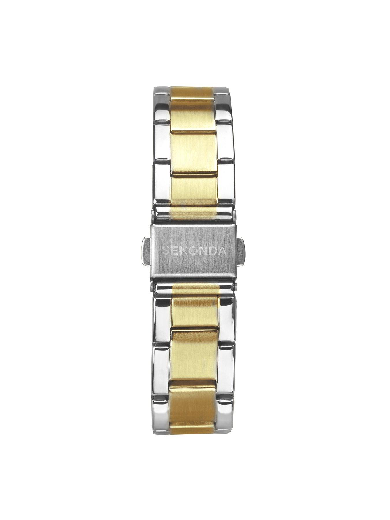 Image 6 of 7 of Sekonda Ladies Taylor Two Tone Stainless Steel Bracelet with Black Dial Watch