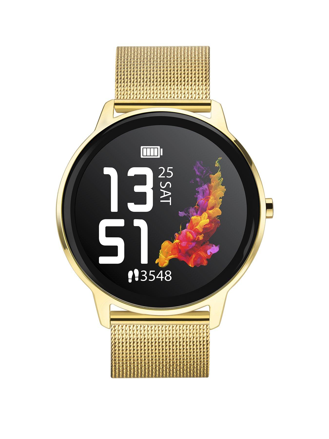 Mens on sale gold smartwatch