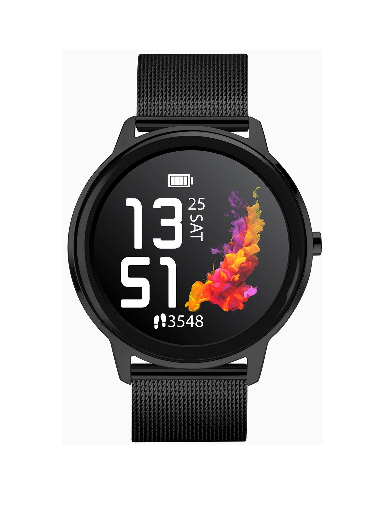 undefined Flex Men's Smartwatch - Black Stainless Steel