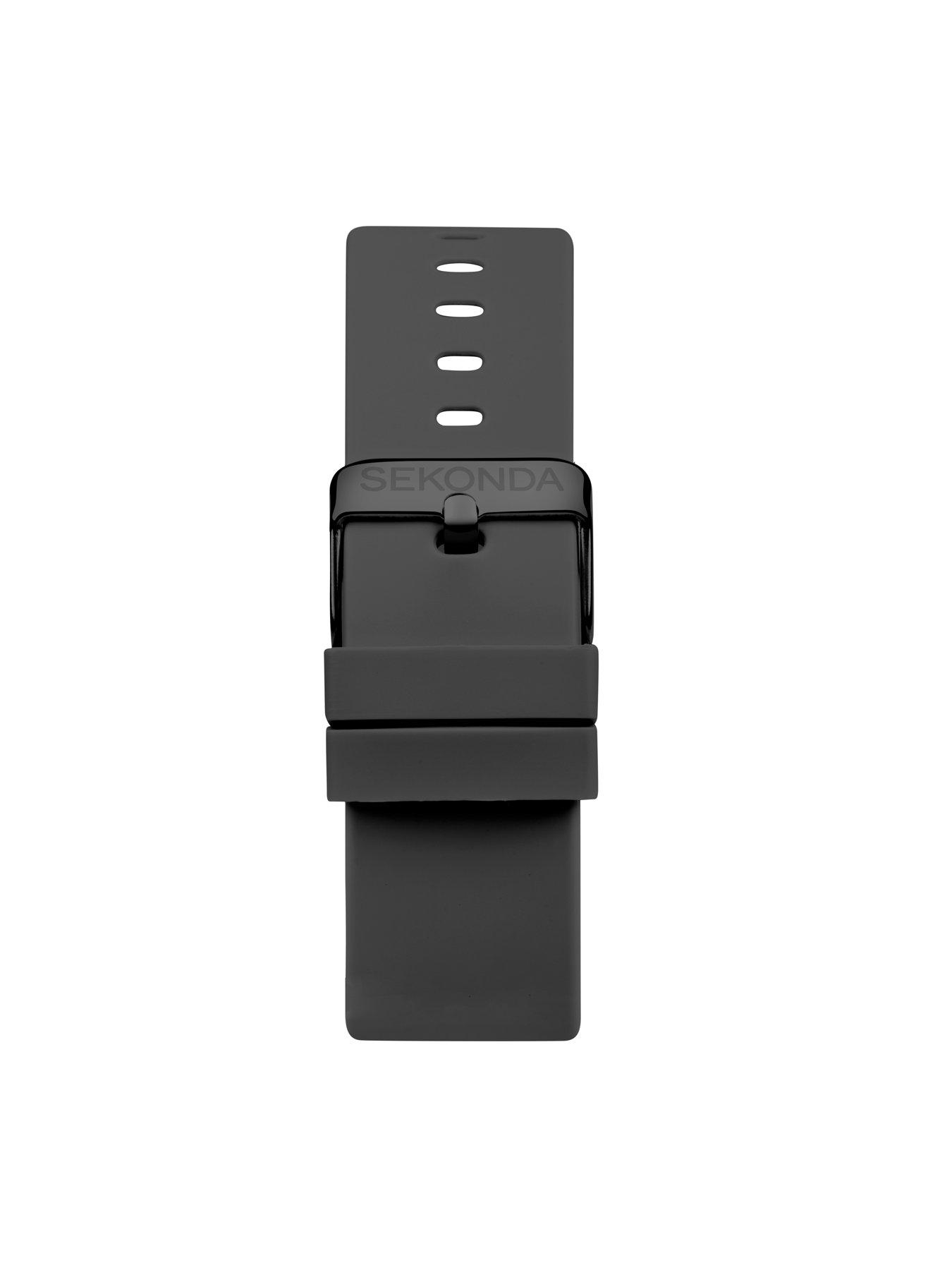 Image 5 of 8 of Sekonda Mens Motion Smart Watch -&nbsp;Black Silicone Strap with Black Dial