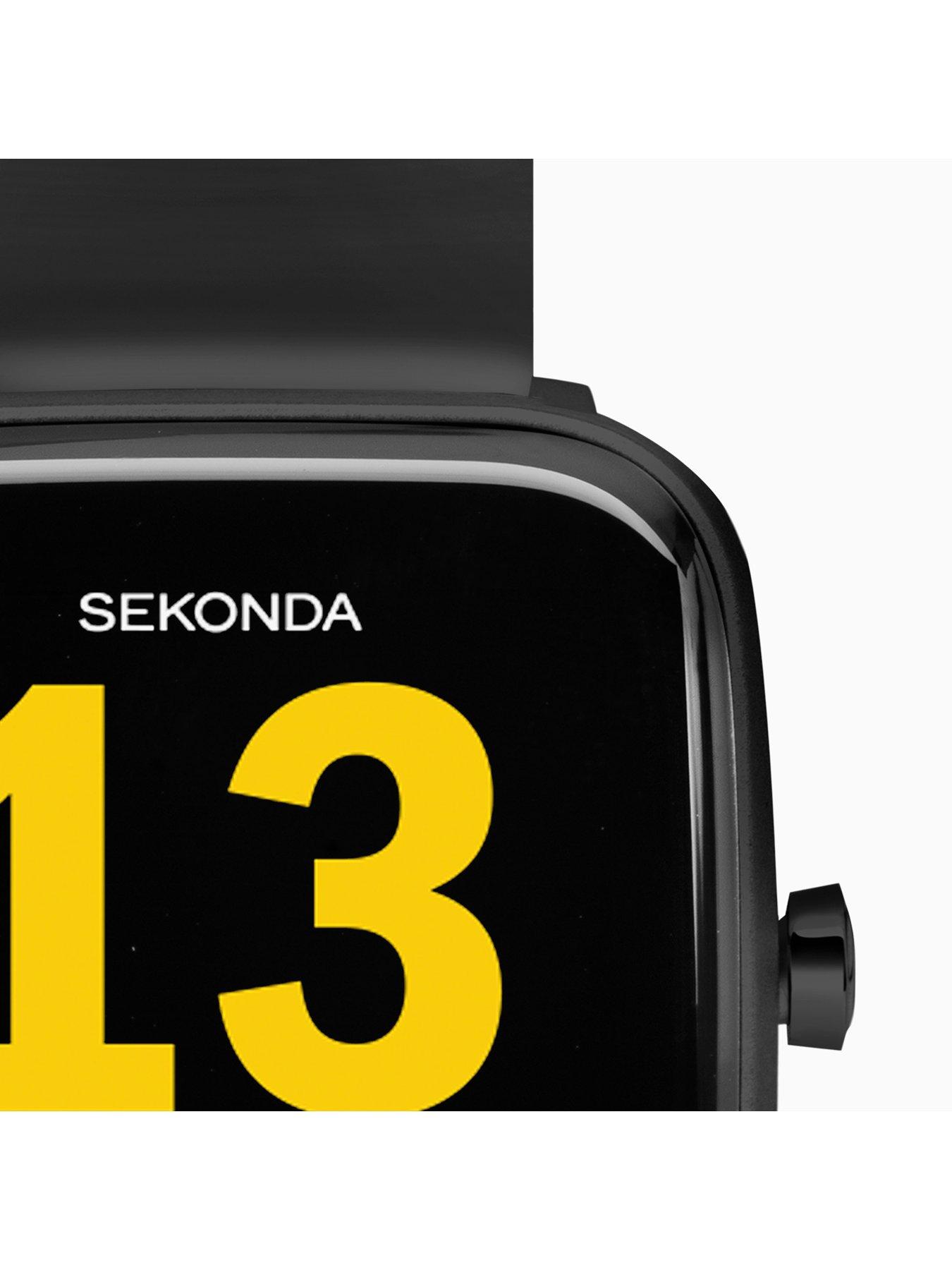 Image 7 of 8 of Sekonda Mens Motion Smart Watch -&nbsp;Black Silicone Strap with Black Dial