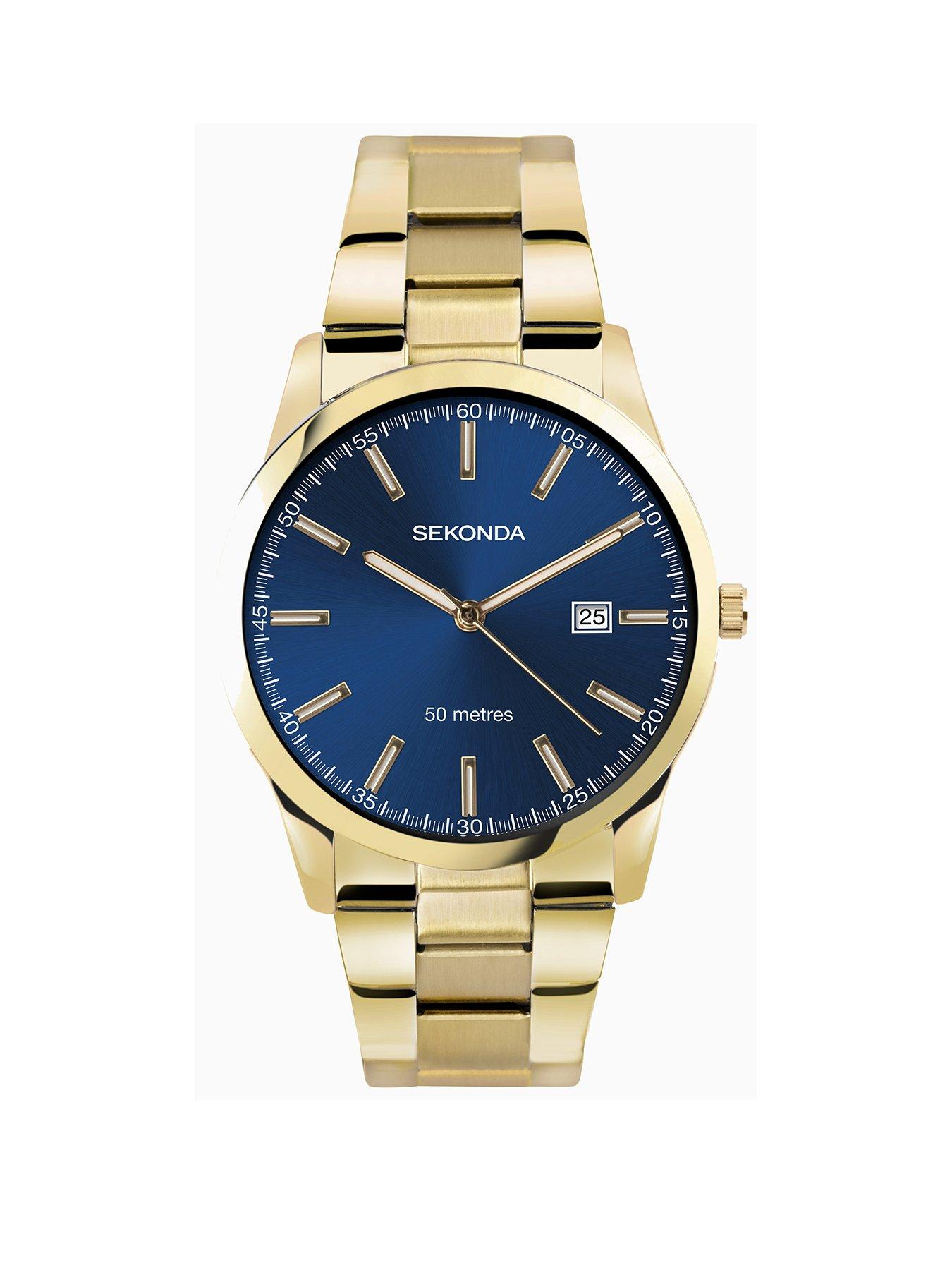 Mens silver deals gold watches