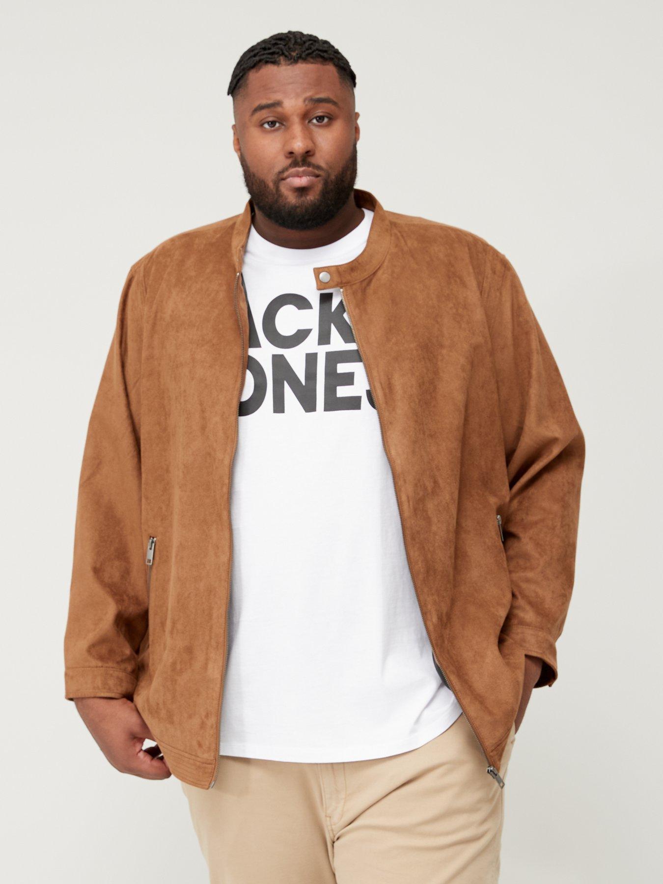 Jack jones suede jacket sale