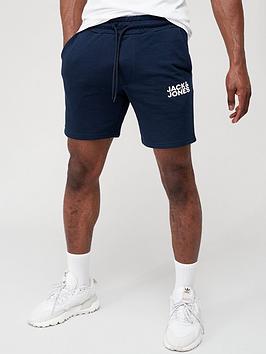 Jack & Jones Logo Sweat Shorts - Navy