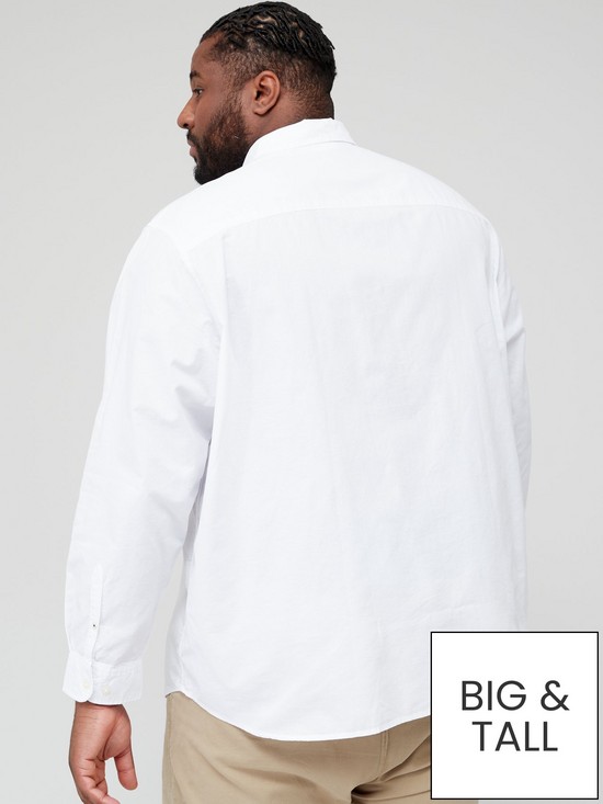 stillFront image of jack-jones-plus-regular-fit-pocket-shirt-white