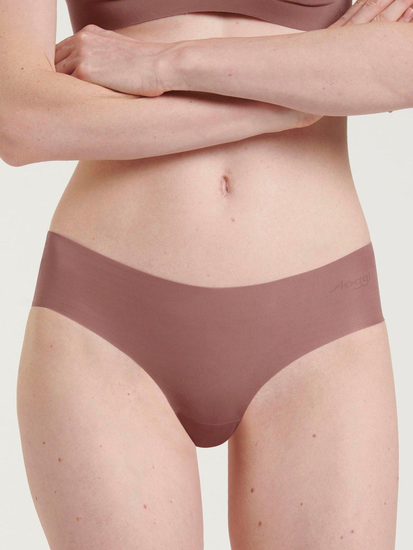 5-pack Ribbed Hipster Briefs - Sage green - Ladies