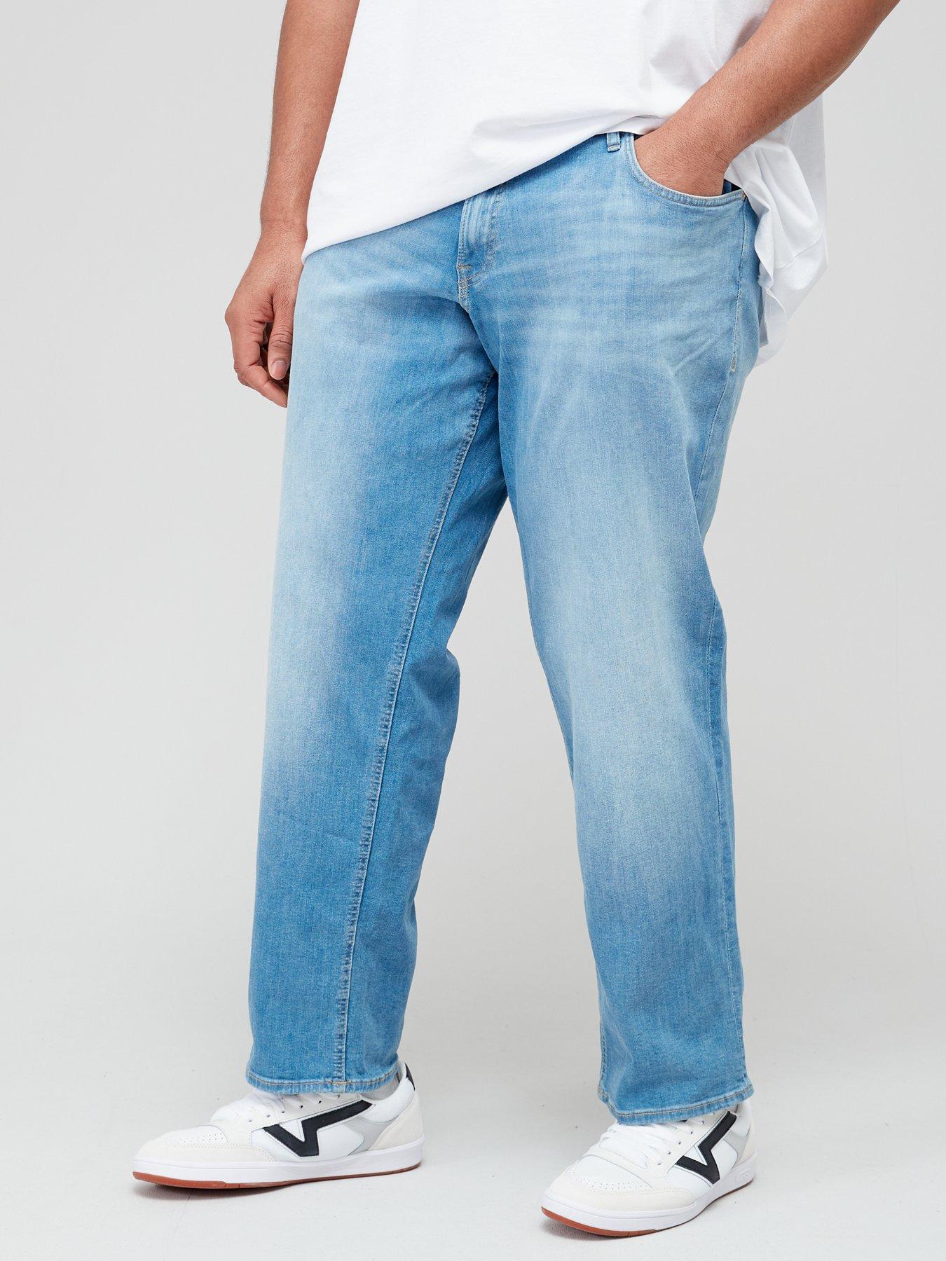 Jack Jones Plus Mike Regular Tapered Fit Jeans Light Wash