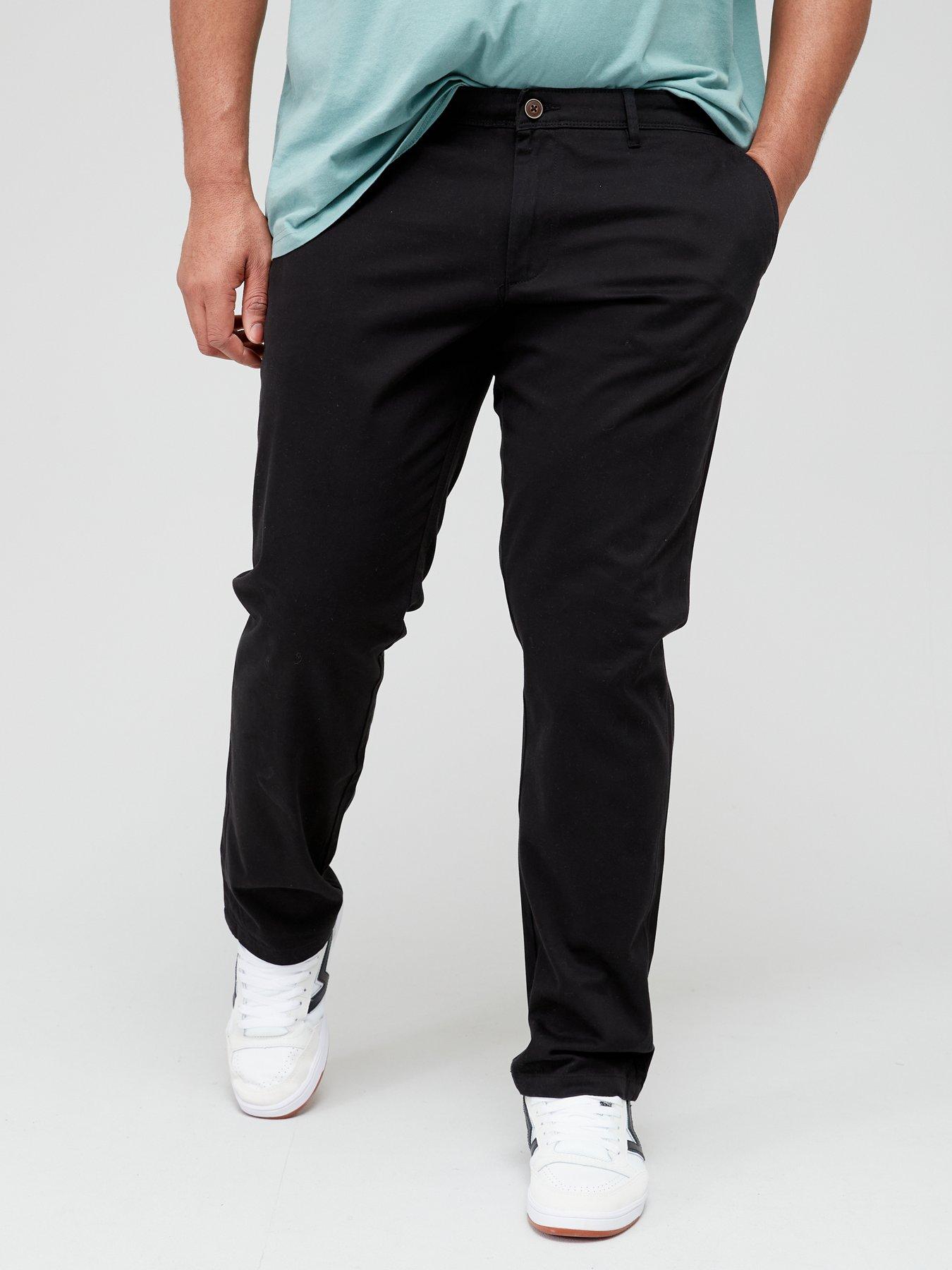 Mens black chinos hot sale sale