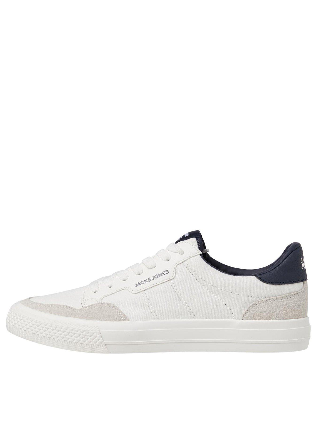Jack Jones Morden Faux Leather Trainers White Very