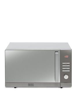 Product photograph of Black Decker 30-litre Combination Microwave With Grill And Convection Oven Silver Bxmz24038gb from very.co.uk