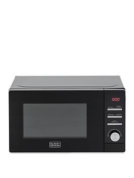 Black & Decker 20-Litre Digital Microwave With Defrost Function, 95-Minute Timer, 800W, Black, Bxmz24040Gb