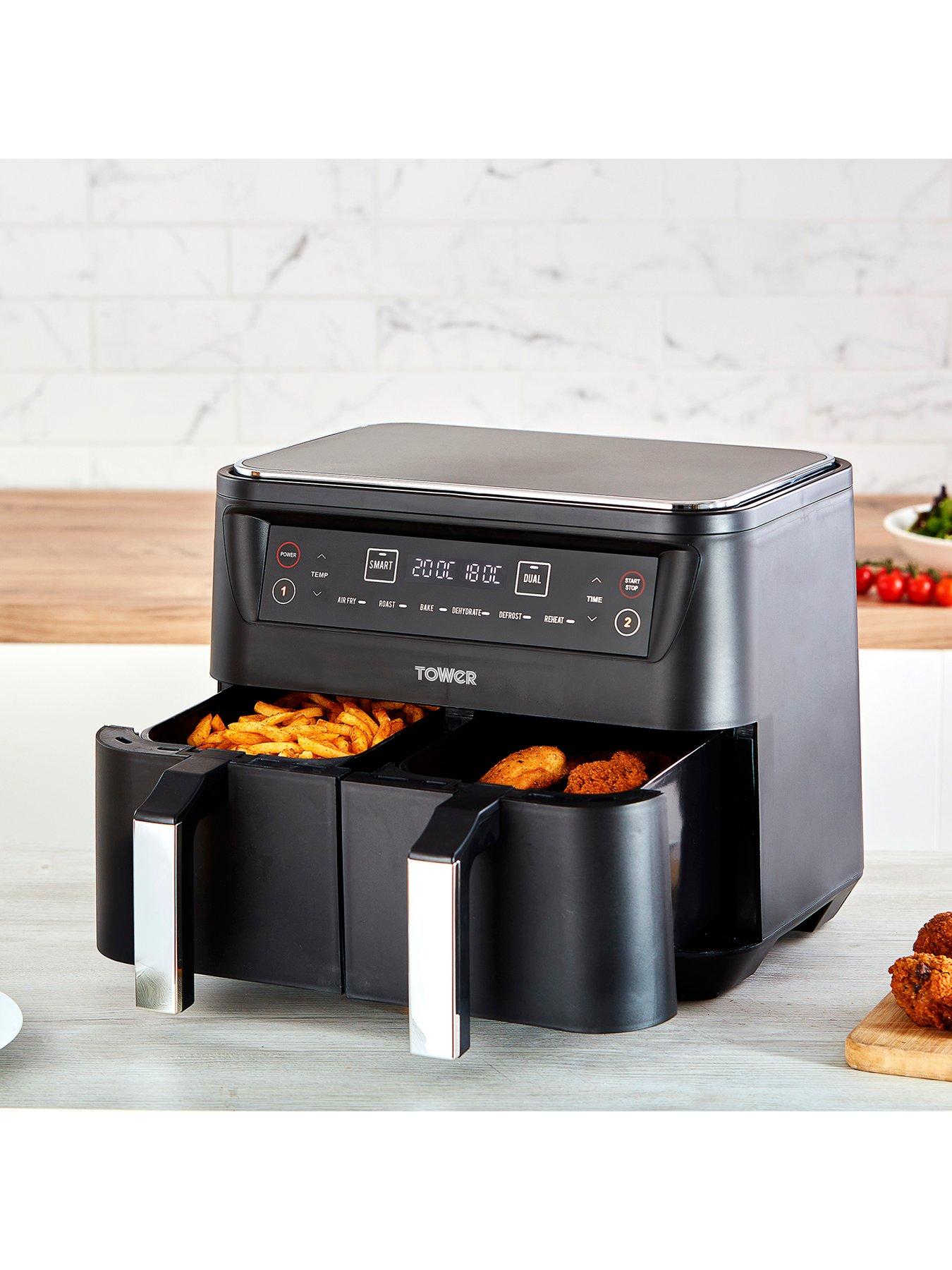 Image 2 of 5 of Tower Vortx Dual Basket Air Fryer 8L&nbsp;-&nbsp;Black