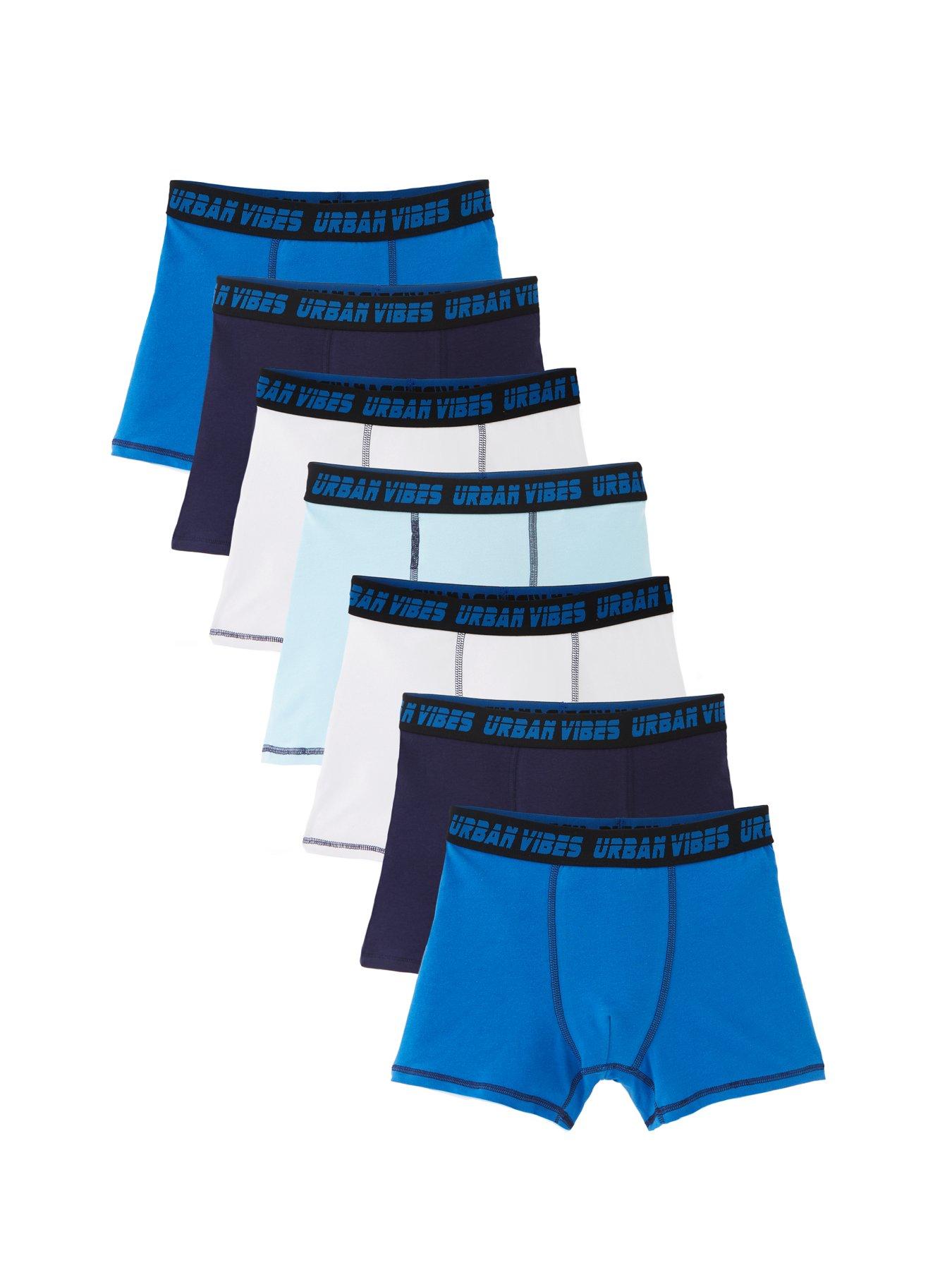 Image 1 of 5 of The Very Collection Boys Blue Essential Blue Boxers