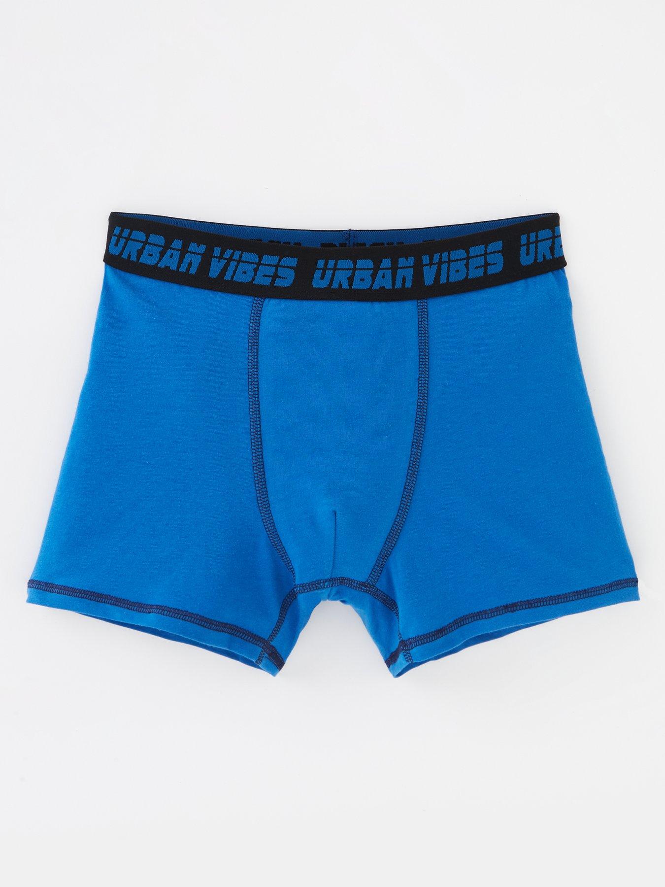 Image 2 of 5 of The Very Collection Boys Blue Essential Blue Boxers