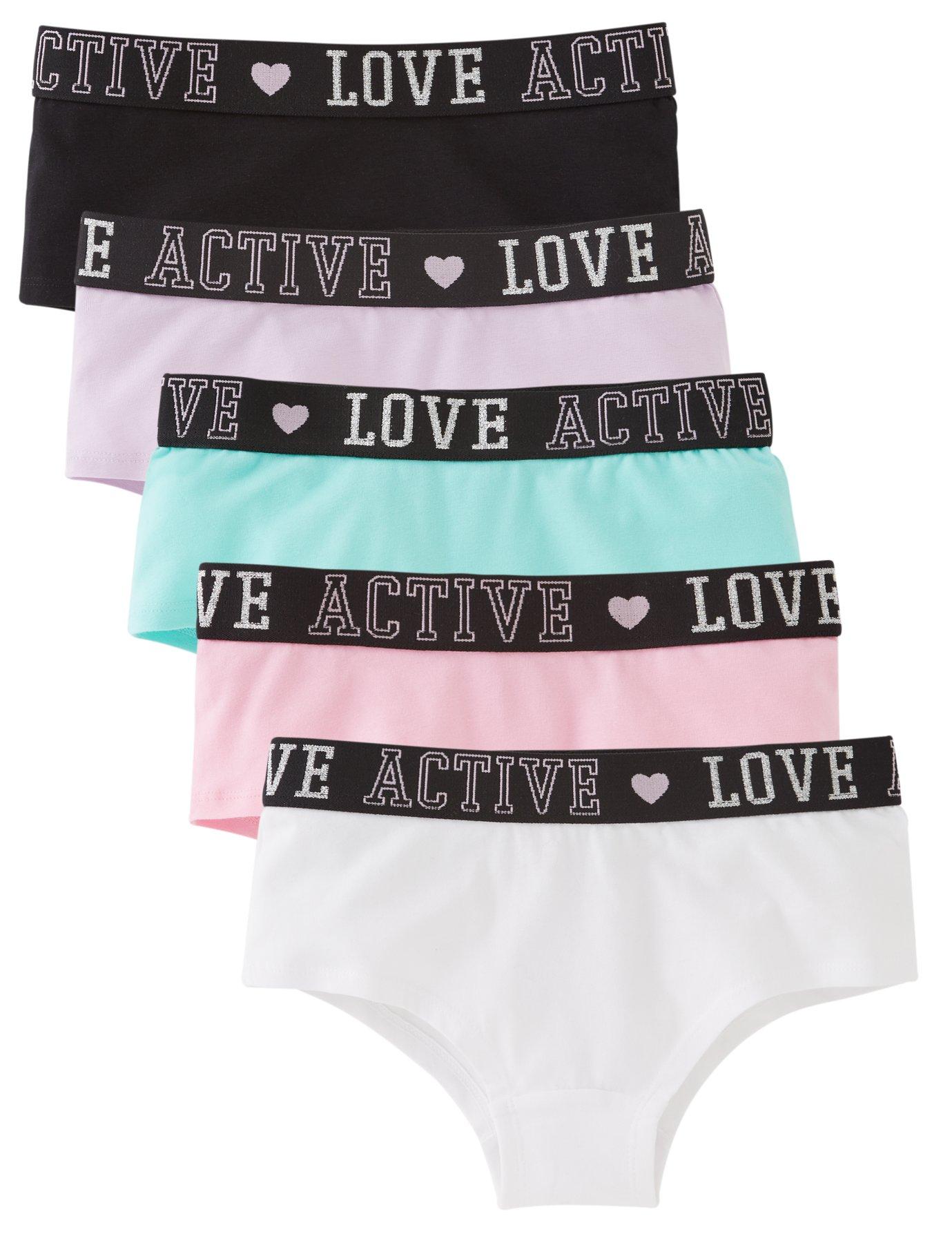 Everyday Girls 5 Pack Sports Briefs Multi very.co.uk