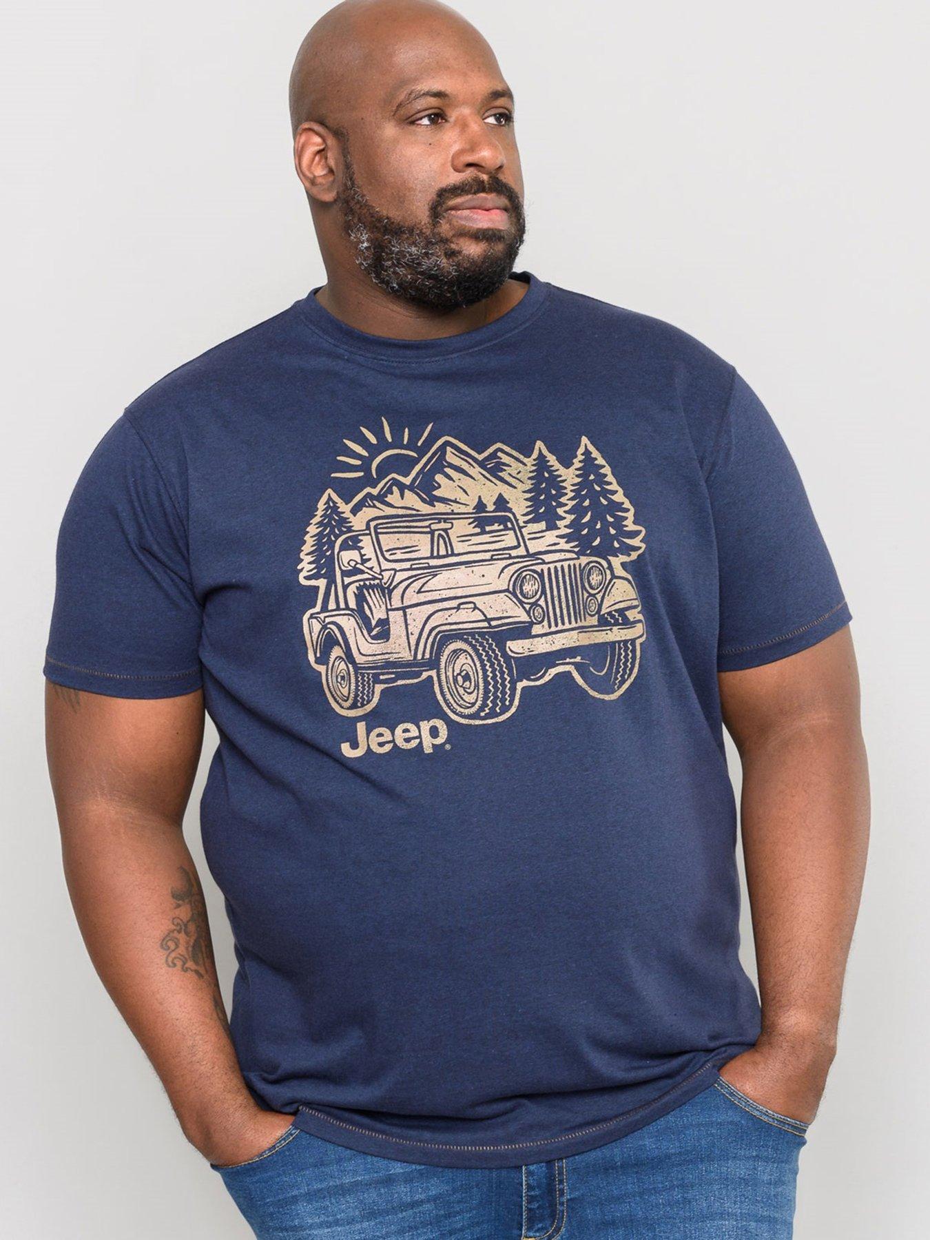 D555 Argent Official Jeep Print T-shirt