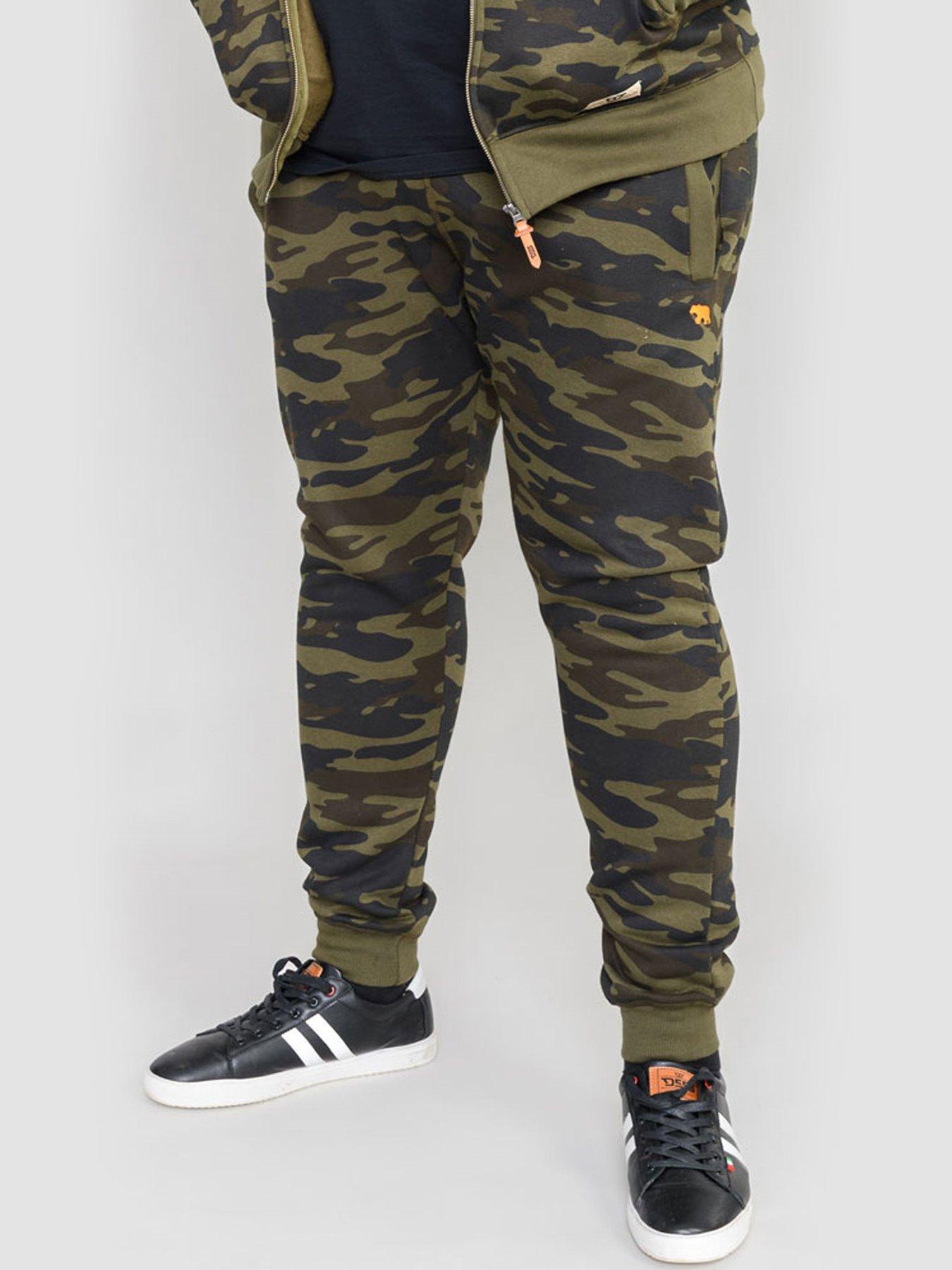 Mens camo hot sale tracksuit bottoms