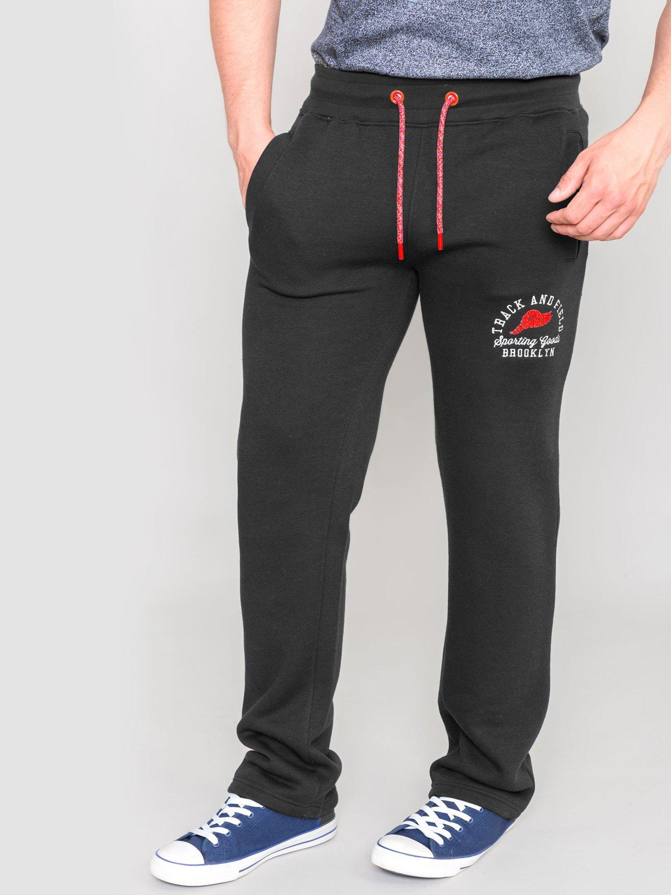 D555 Chilworth 1 Open Hem Jogger - Black