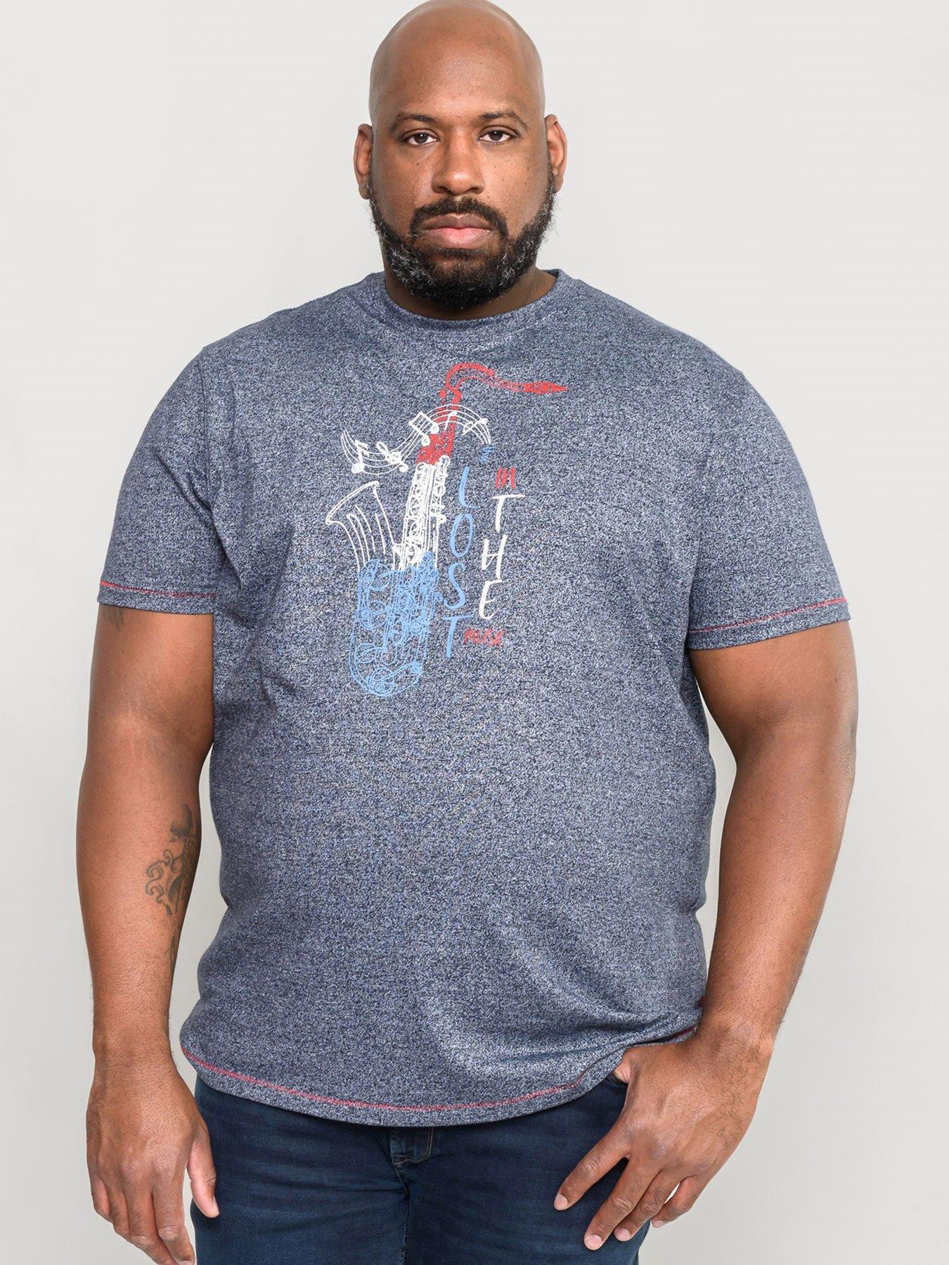 D555 Saxophone Print T-shirt