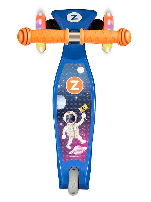 Image 3 of 7 of Zinc 3-Wheeled Light Up Explorer Scooter - Spaceman