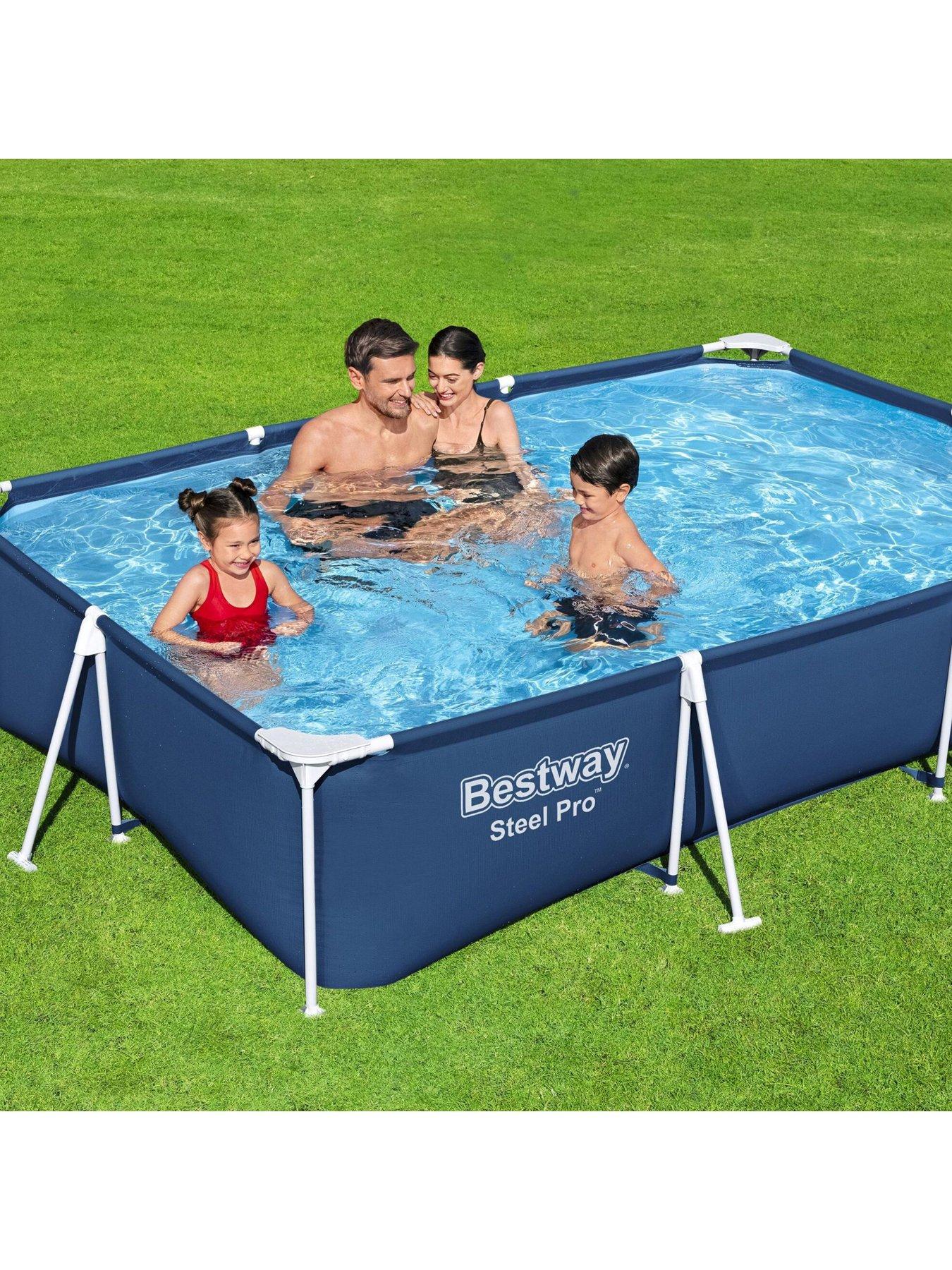 Image 2 of 5 of Bestway Steel Pro Rectangular 9ft, 10-inch x 6ft 7-inch Swimming Pool