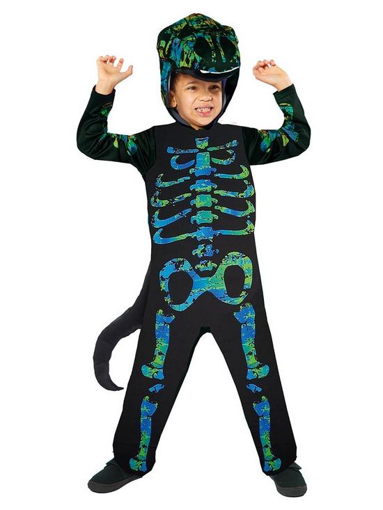 front image of halloween-skeleton-dinosaur-costume