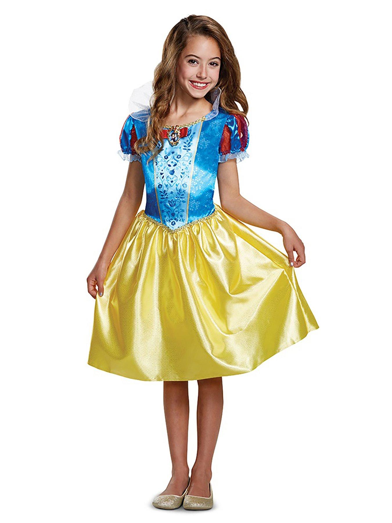 Toddler & Kids' Disney Snow White Blue/Yellow Light-Up Princess Dress  Halloween Costume, Assorted Sizes