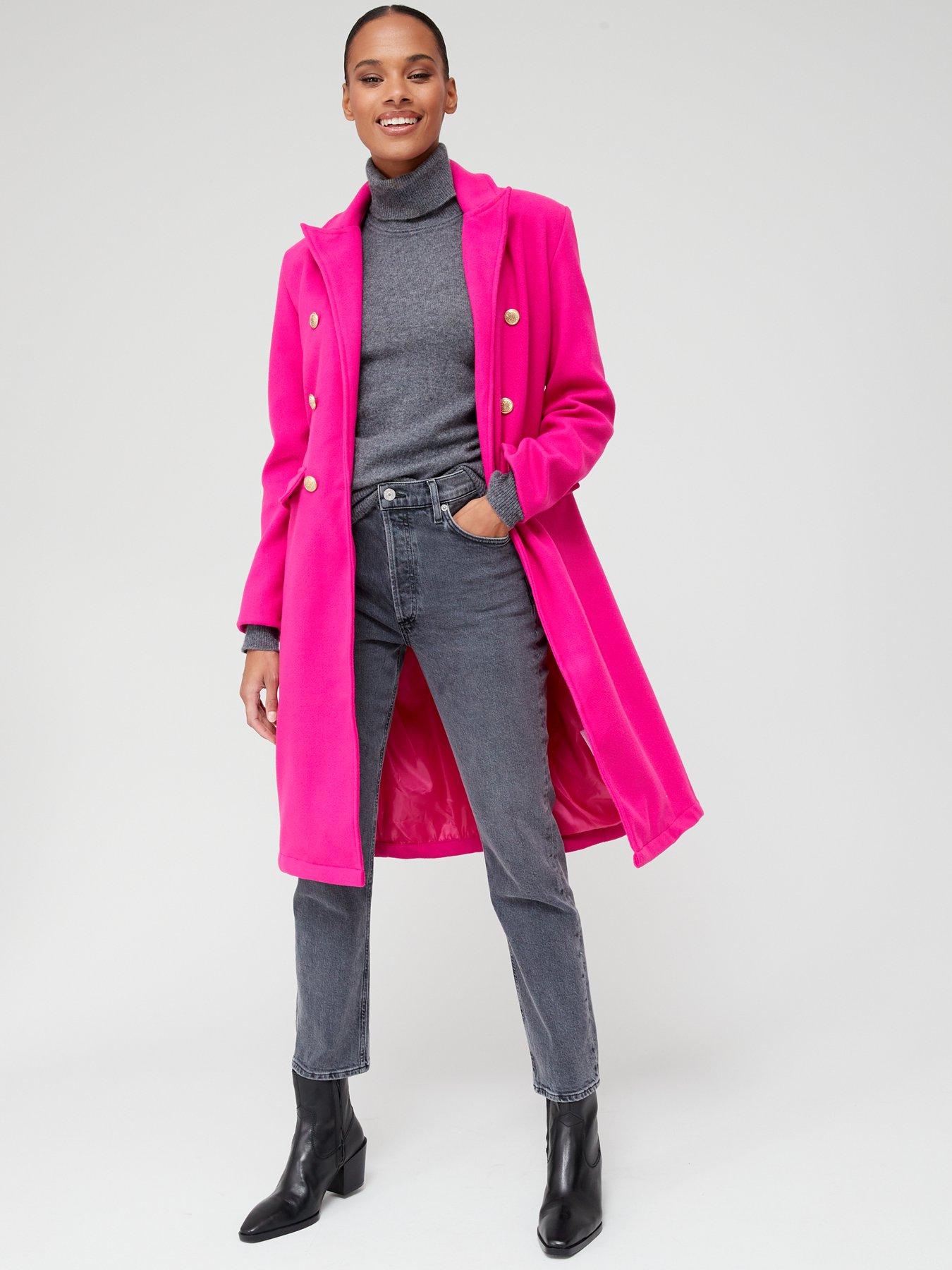 pink coat women