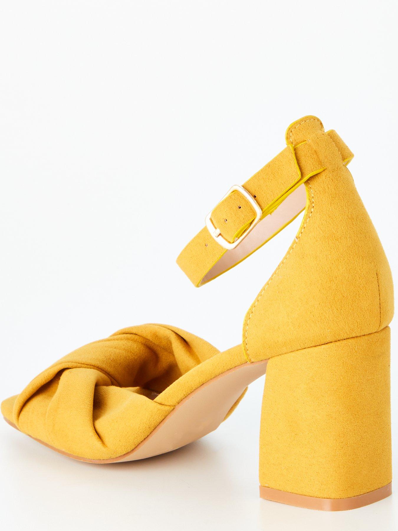 Soft yellow hot sale heels