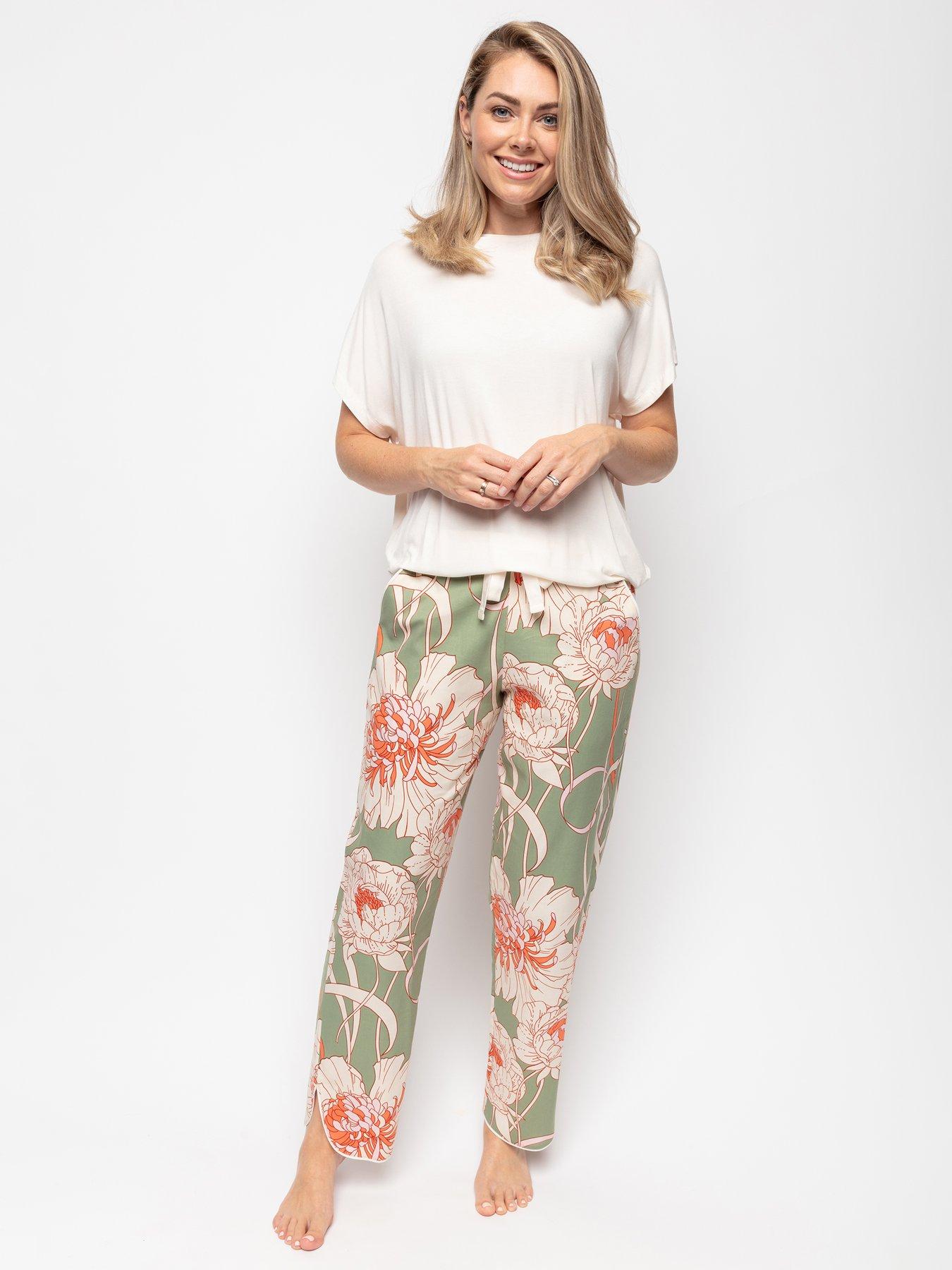 Cyberjammies Sage Green Floral Print Pant