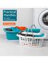  image of beldray-set-of-2-carry-handle-26l-plastic-laundry-baskets