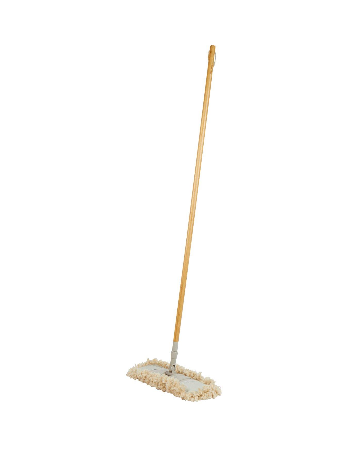 Product photograph of Salter Warm Harmony Flat Head Dusting Mop With Bamboo Handle from very.co.uk
