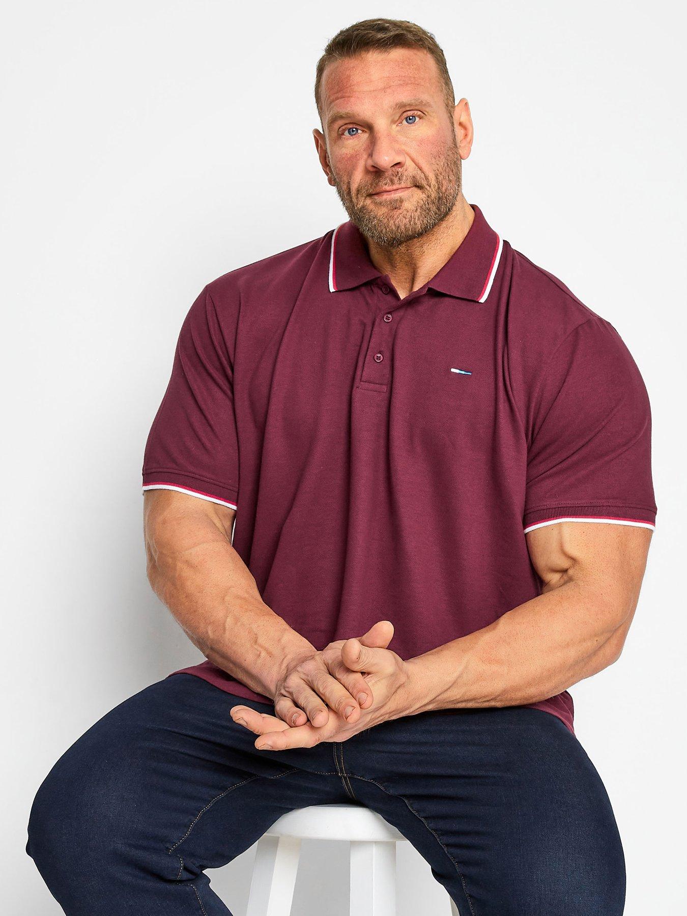 undefined BRE Tipping Polo Shirt - Red