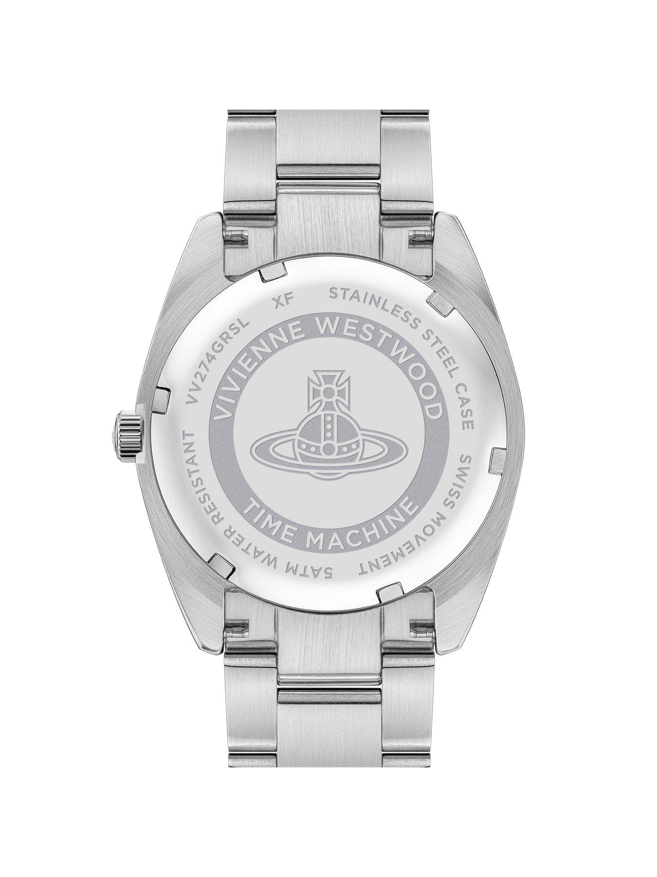 Image 4 of 5 of Vivienne Westwood Pennington Unisex Quartz Watch with Green Dial & Silver Stainless Steel Bracelet