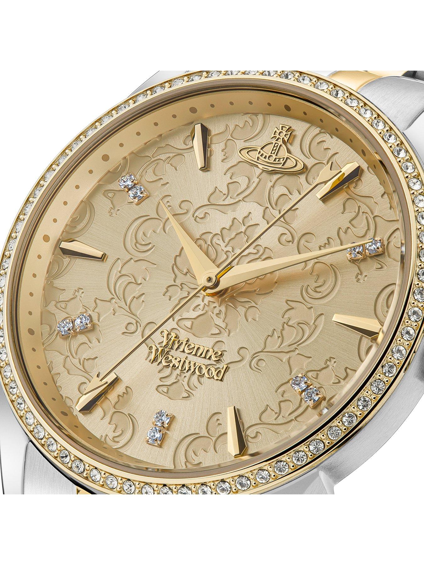 Image 3 of 5 of Vivienne Westwood Wallace Ladies Quartz Watch with Champagne Dial &amp; 2-Tone Gold/Silver Stainless Steel Bracelet