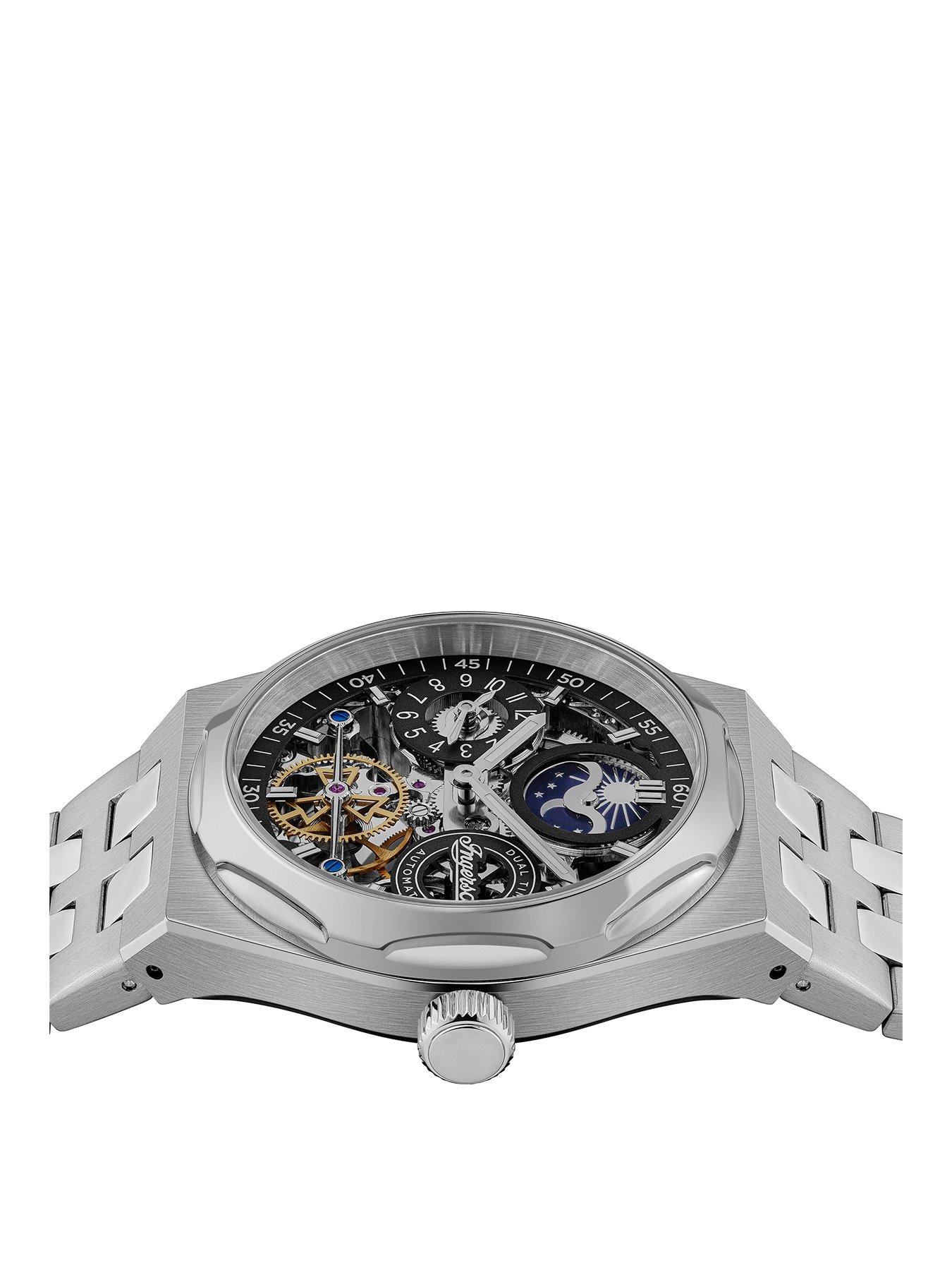 Image 2 of 5 of Ingersoll The Broadway Automatic Mens Watch with Black Dial and Stainless Steel Bracelet - I12901