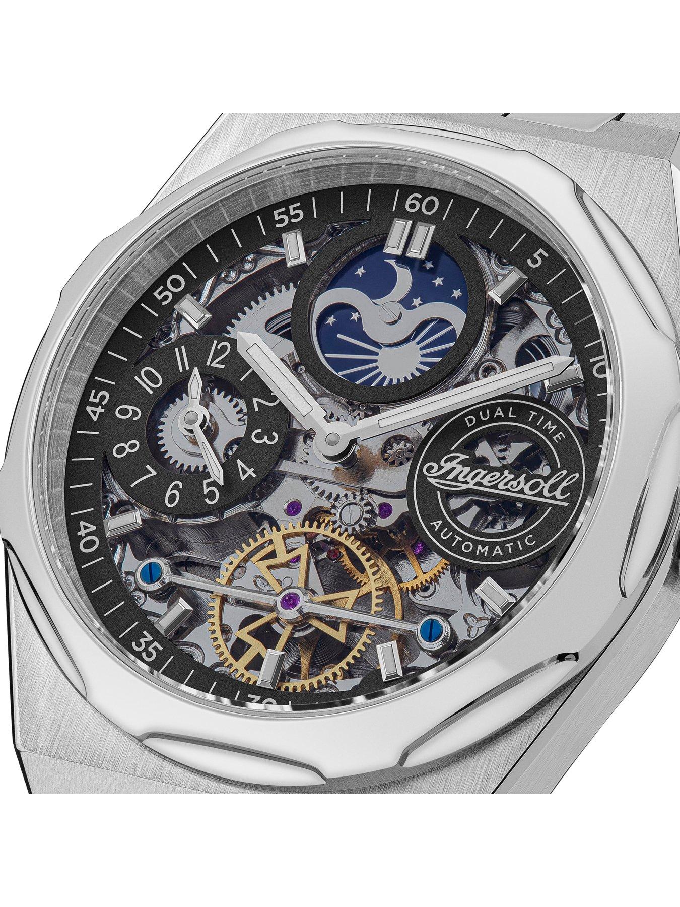 Image 3 of 5 of Ingersoll The Broadway Automatic Mens Watch with Black Dial and Stainless Steel Bracelet - I12901