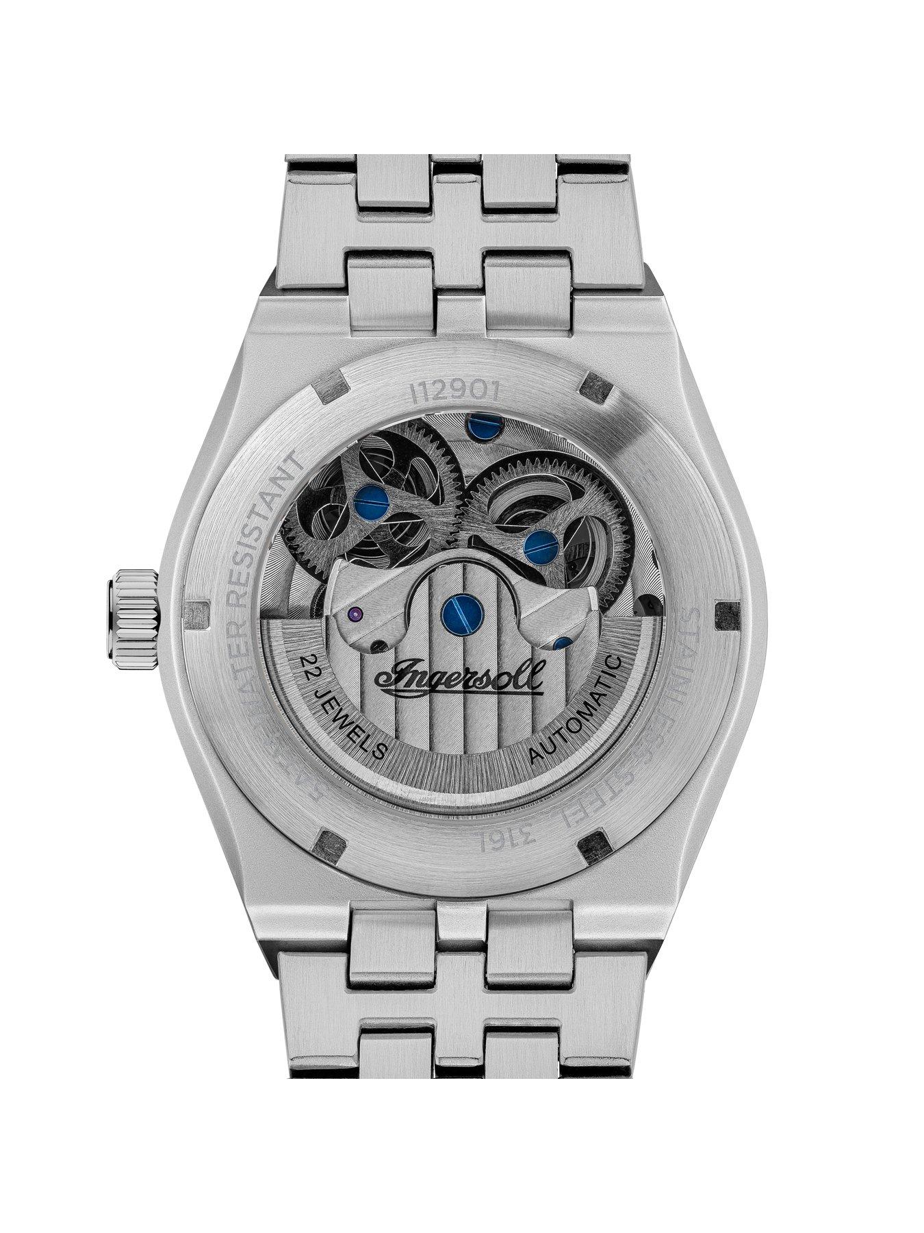 Image 4 of 5 of Ingersoll The Broadway Automatic Mens Watch with Black Dial and Stainless Steel Bracelet - I12901
