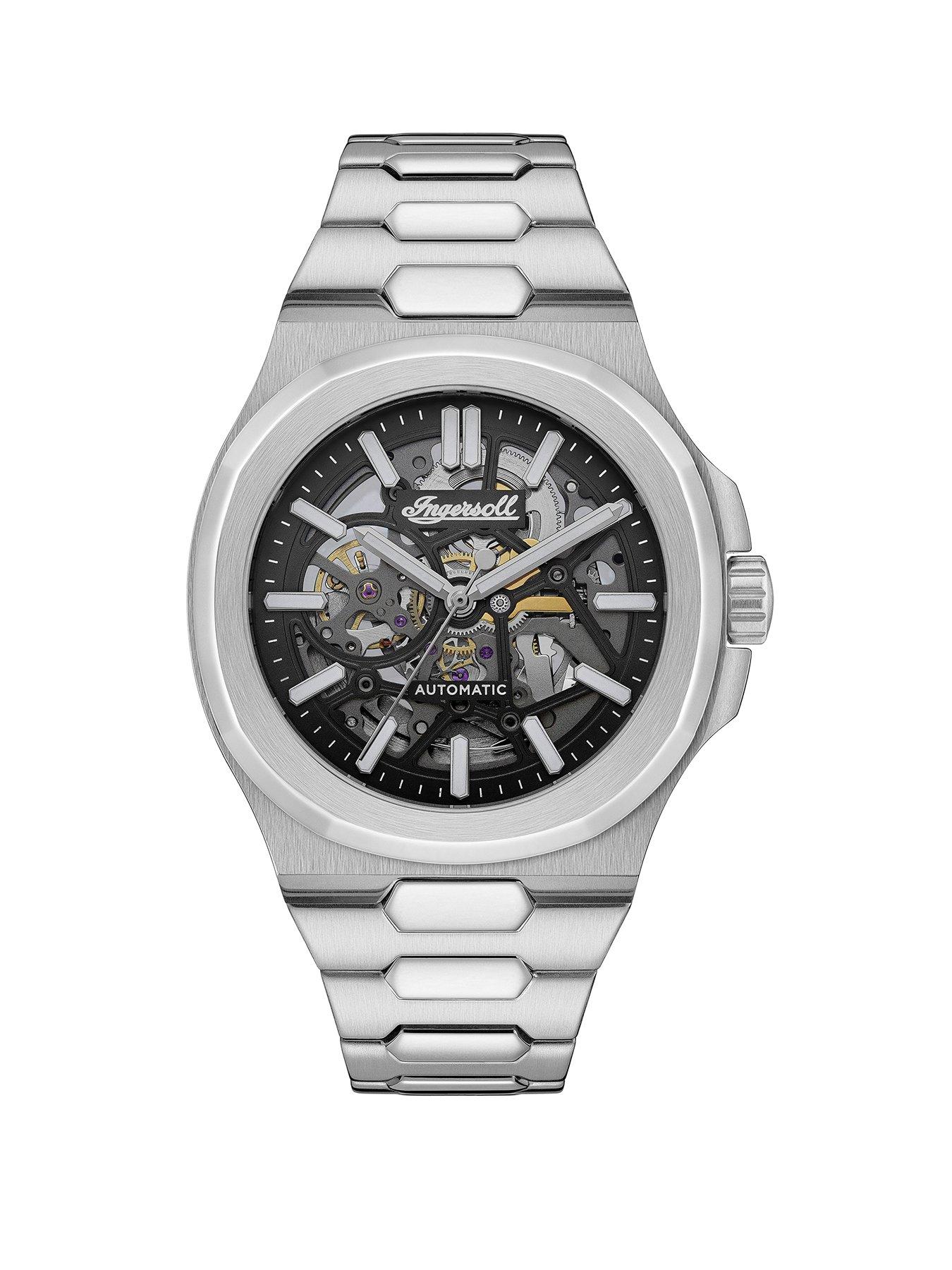 undefined The Catalina Automatic Mens Watch with Black Dial and Stainless Steel Bracelet - I12501