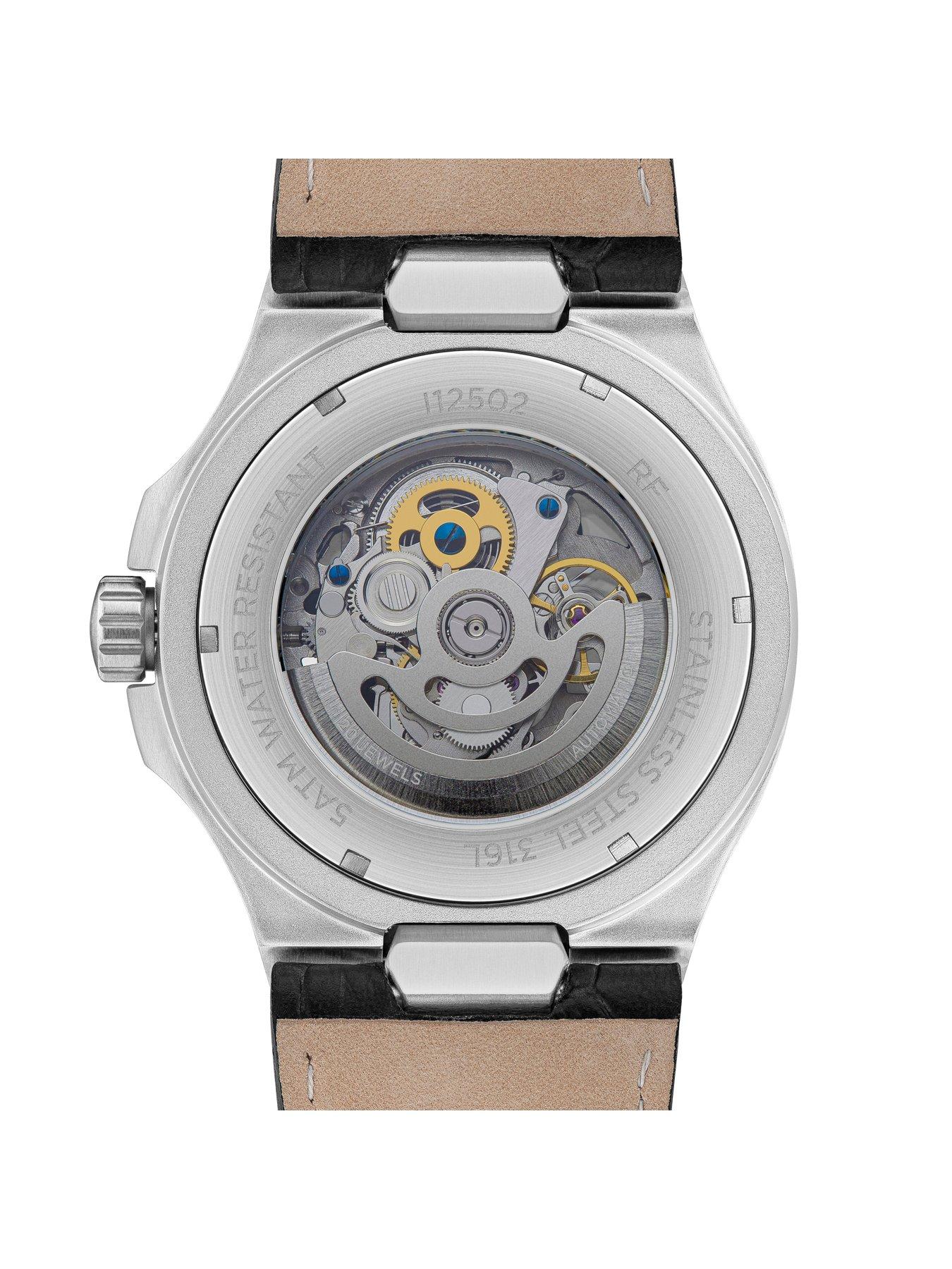 Image 4 of 5 of Ingersoll The Catalina Automatic Mens Watch with Black Dial and Black Leather Strap - I12502