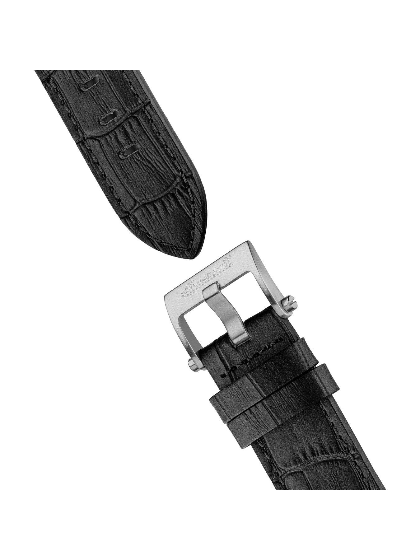 Image 5 of 5 of Ingersoll The Catalina Automatic Mens Watch with Black Dial and Black Leather Strap - I12502