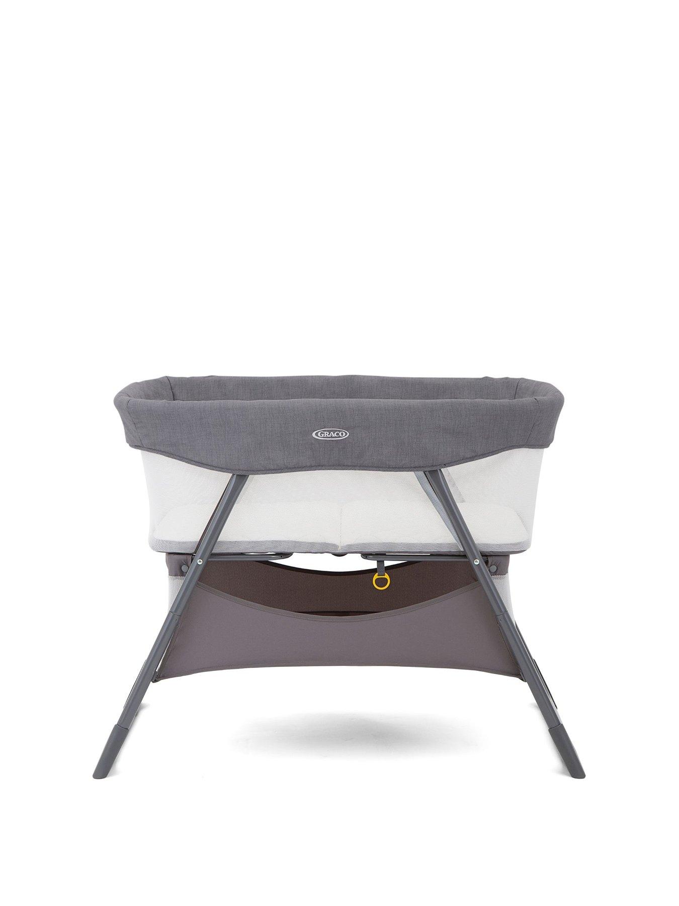 Product photograph of Graco Side-by-side Bedside Bassinet- Pearl from very.co.uk