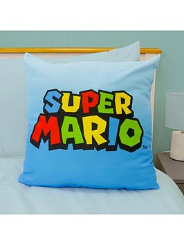 Product photograph of Nintendo Super Mario Cushion from very.co.uk