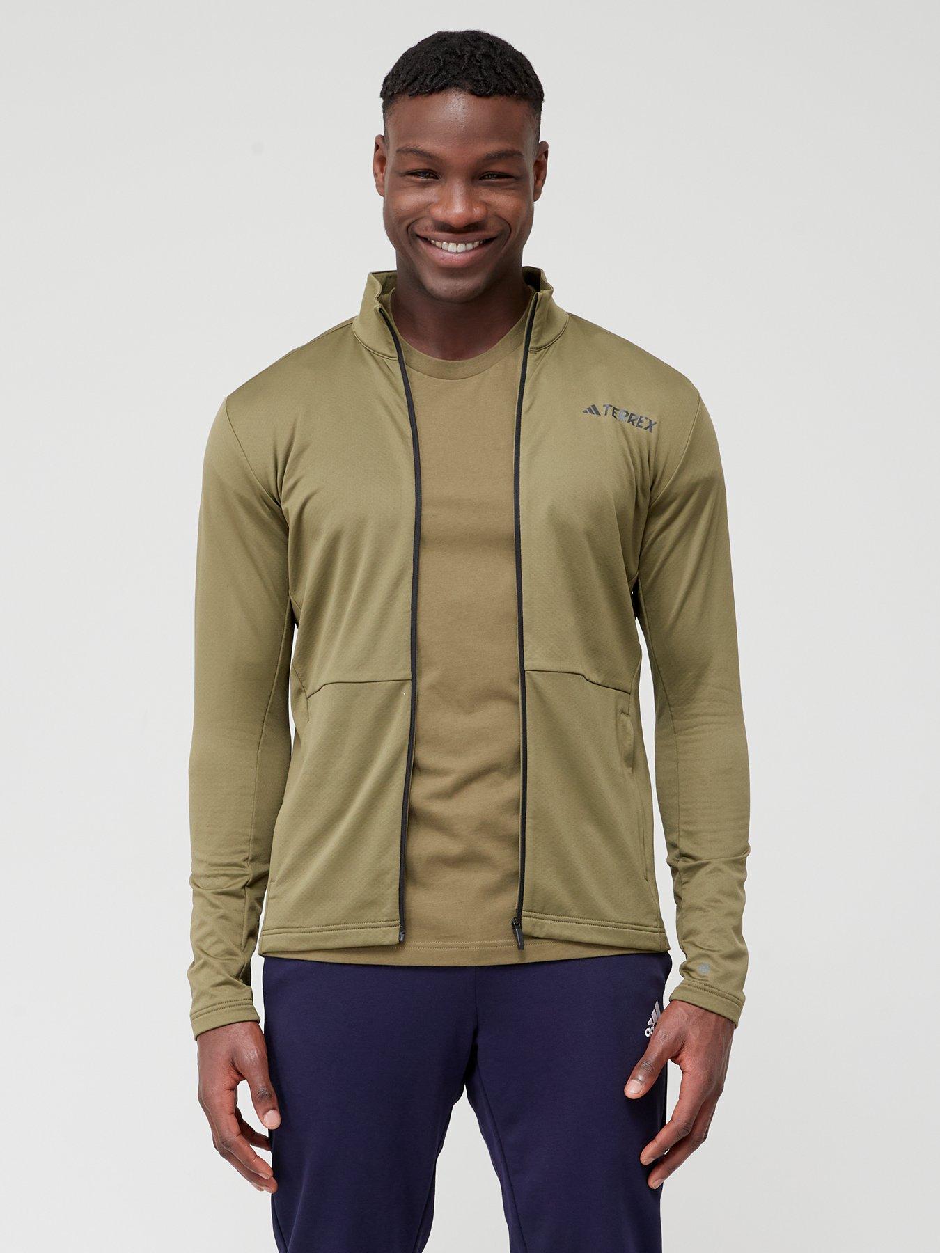 Adidas khaki green jacket online