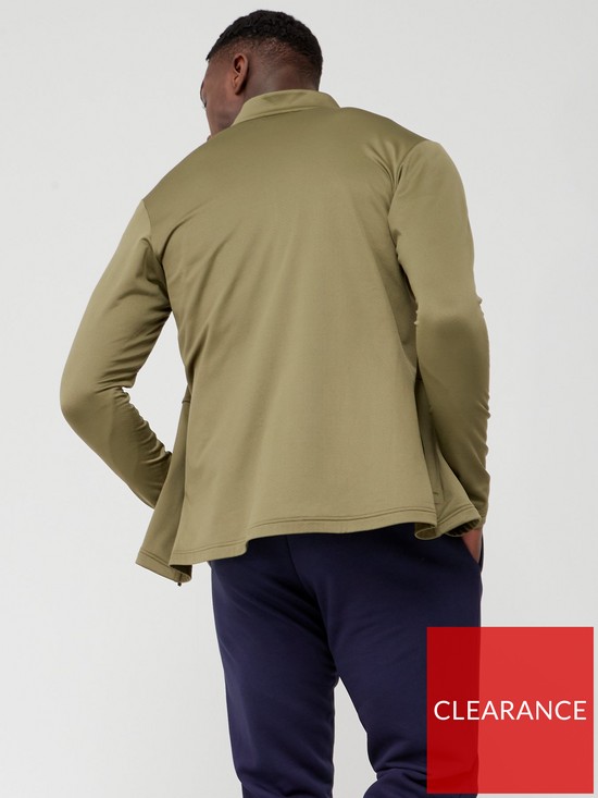 stillFront image of adidas-terrex-multi-full-zip-fleece-jacket-khaki