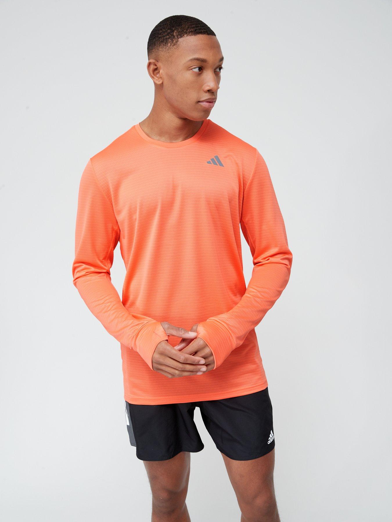 Orange long sleeve best sale running top