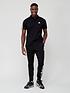  image of adidas-sportswear-essentials-piqueacute-embroidered-small-logo-3-stripes-polo-shirt-blackwhite