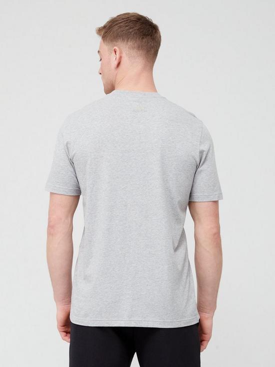 stillFront image of adidas-sportswear-essentials-single-shirt-linear-embroidered-logo-t-shirt-grey
