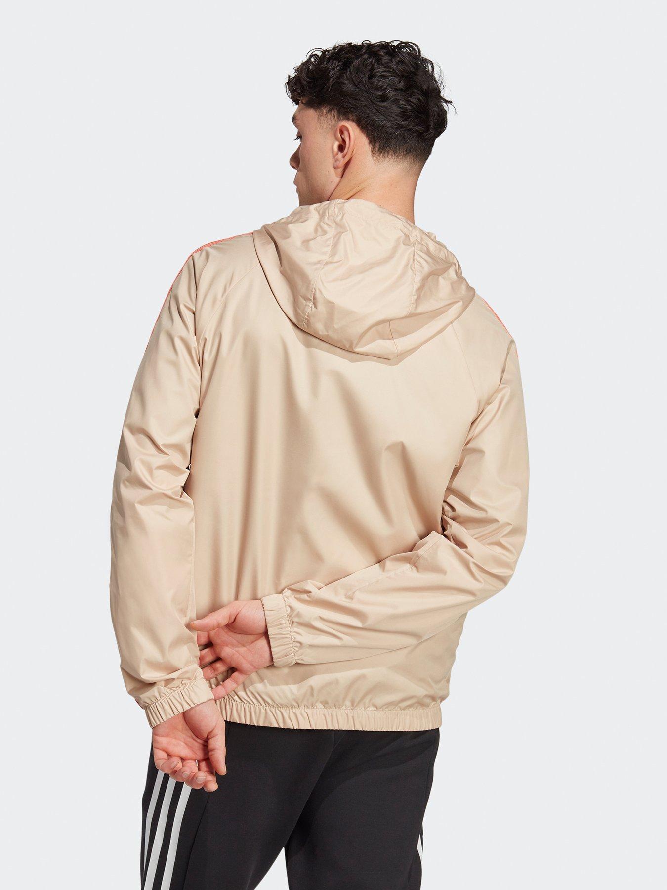 Adidas beige outlet windbreaker